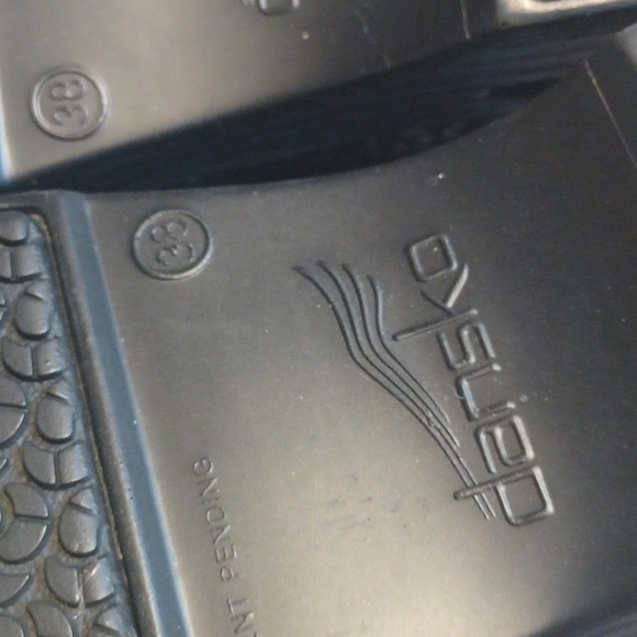 Dansko shoes size 38 black and silver slip on mules slip resistant - Picture 6 of 6